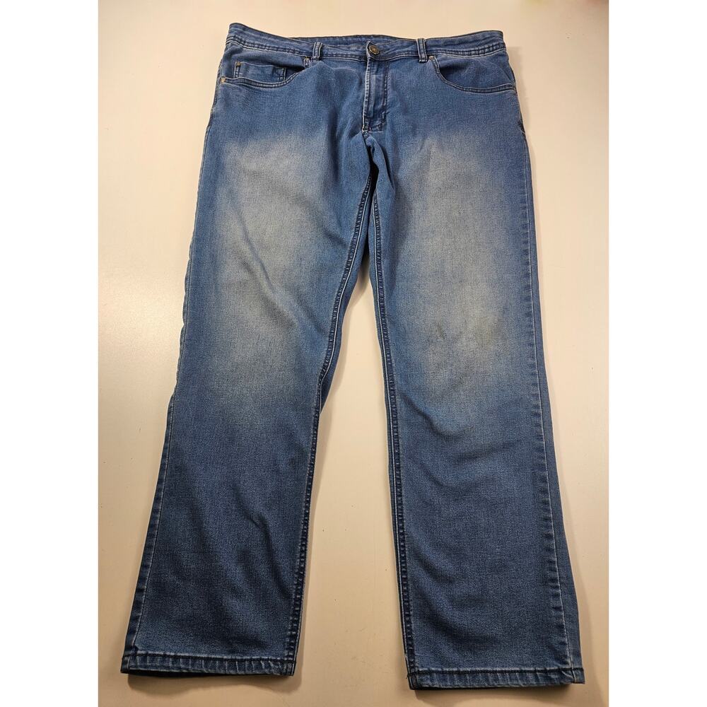 Axel slim stretch David bitton buffalo soft blue jeans 38 x 30 EUC comfort mens